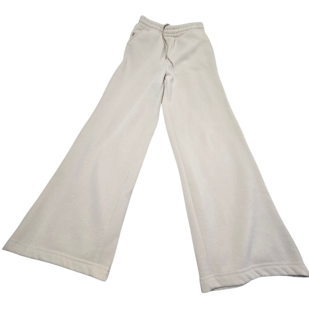 Women's Sweatpants From Sunday Retreat Wide Leg Size Small Beige